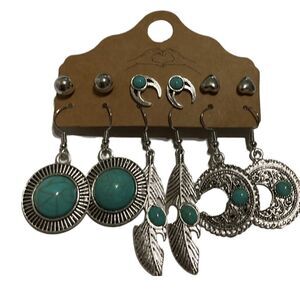 NWT 6 piece Native Western earrings